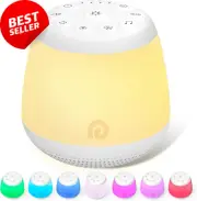D16MAX White Noise Machine 24 Sounds Sleep Timer Memory Nightlight Travel