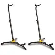 2x Hercules Folding Musical Instrument FloorStand/Holder for Clarinet/Bassoon BK