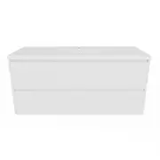 Forme Razor 1200mm Wallhung Vanity With Porcelain Top - White