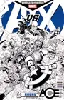 AVENGERS Vs. X-MEN #10 Nick Bradshaw SKETCH Cover 1:200