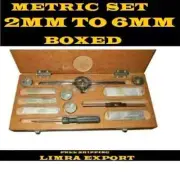METRIC TAP AND DIE SET 2MM TO 6MM- BOXED COMPLETE METRIC BRAND NEW