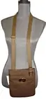 MICHAEL KORS Jet Set MK Crossbody Messenger Shoulder Pocket Bag DK Dune Leather