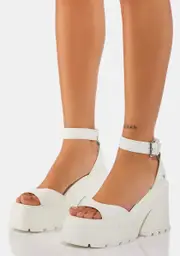 [Windsor Smith] Flaws White Leather Sandals
