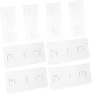 Mikinona 8pcs Playpen Stabilizer Retainer Plastic Base for Floor Anti-Slip Adhesive Fixator for Home Pet Pens