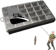 Small Tackle Box,Leakproof Angling Lures Storage - Portable Fishing Tackle Box for Lure and Angling Gear Accessories