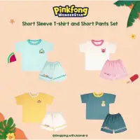 在飛比找蝦皮購物優惠-Pinkfong Wonderstar 短袖 T 恤和短褲套