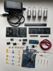 Nixie Clock Kit IN-14 (With tubes) with Arduino and Power Supply 24 H.F.