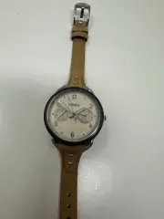 Fossil Tailor Beige/Leather Ø35 mm Leather Band Watch ES4175