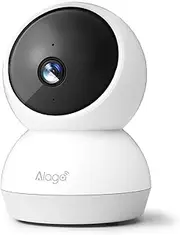 Alaga - Indoor Security Camera, 5G & 2.4G WiFi, 2K, AI Human Track, 360° Panoramic, Human/Pet/Motion AI, Speaker, Night Vision, SD Card and Cloud Storage
