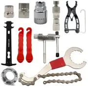 Bike Chain Measuring Ruler Crank Puller Extractor Chain Cutter Flywheel Remover