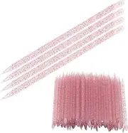 Disposable Nail Cuticle Pusher, Cuticle Manicure Pedicure Stick Practical 100pcs for Home for Nail Salon, Multi Functional Cuticle Pusher Remover Manicure Pedicure Tool for Manicure Pedicure
