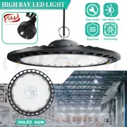 500W High Low Bay LED Lights UFO Industrial Workshop Warehouse Factory Gym Lamp