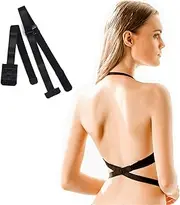 [YARBAR] Low Back Bra Extender 3 Hook Bra Converter Strap for Women Lady Backless Dress