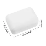 Self-Draining Wooden Soap Holder with Lid and Tray for Soap Bars