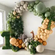 155pcs Coffee Balloon Arch Garland Kit Set Baby Shower Wedding Birthday Party AU