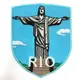 巴西 里約 熱內盧 耶穌雕像 地標背膠刺繡布章 貼布 布標 燙貼 徽章 肩章 識別章 背包貼 (5.1折)