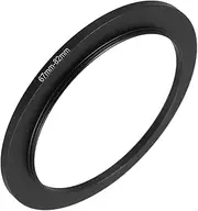 Yardenfun Filter Adapter Ring Camera Lens Adapter Camera Filter Ring Camera Stepping Adapter Camera Step Ring Replacement Camera Ring Camera Accessory Camera Supply Aluminum Alloy Black