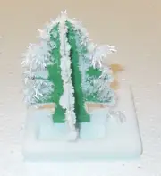 White Christmas Tree 4 inch Crystal Growing Tree's