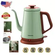 Stylish Electric Gooseneck Kettle 1.0L with Indicator Light and Safety Features