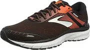 [Brooks] Men's Defyance 11 Running Shoe, Black Orange Ebony, 11.5 US