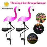 LED Flamingo Solar Lights Lantern Waterproof Garden Lamp for Lawn Yard Patio USA