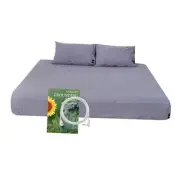Grounding Fitted Sheet Kit Size, Grounding Sheets with Deep Pocket, King Gray