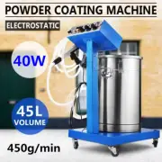 Powder Coating System 40W Electrostatic Output Machine with 45L Powder Hopper AU