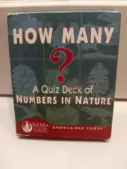 SIERRA CLUB KNOWLEDGE CARDS-HOW MANY? A QUIZ DECK OF NUMBERS IN NATURE-Bonus Buy