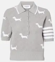 [Thom Browne] Thom Browne 4-Bar polo shirt AU 12 grey