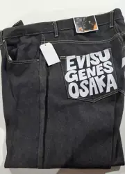 Evisu Is The Maniac Men's Denim Teiban Jeans Tokyo Osaka (Waist 38")