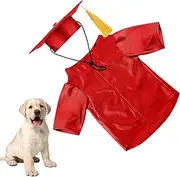 Nybhyjka Dog Graduation Hat,Washable Dog Graduation Hat and Gown - Washable Shirt Pet Clothes with Tassel Costume Set for Puppy, Dolls & Halloween