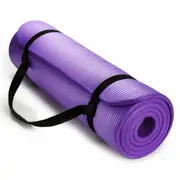 Nonslip Exercise Fitness Pilate Gym Durable Purple Thick Yoga Mat Pad