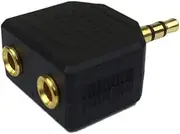 1x Headphone Splitter 3.5mm Jack Plug Audio AUX Cable Earphone Auxiliary Y Adapter