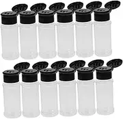 iplusmile 12Pcs Spice Bottles Condiment Jars with Caps for Storing Seasonings Sauces and Spices and Easy to Clean Kitchen Storage