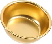 GREENADSCAPE Sauce Plate Round Dipping Dish Metal Construction for Condiments Mustard Ketchup Compact Stylish