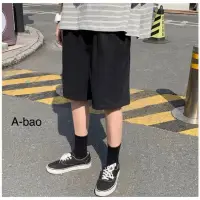 在飛比找蝦皮購物優惠-A-bao studio韓版 復古 質感 西裝 短褲 男版 