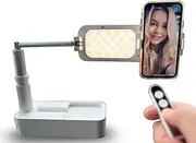 Kerost Phone Holder Content Creator–Phone Stand for Photography and Video Streaming, 360° Rotation with Adjustable Clamp-Video for Broadcasting