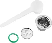 SustVita Refillable Coffee Filter Pods, Reusable Stainless Steel Coffee Capsules Kit, Compatible with Coffee Machine