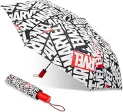 Marvel Kids Umbrella - Folding Telescopic Umbrella, Easy to Open and Close - Lightweight for Travel, School