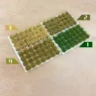 1x Adhesive Static Grass Tufts Model Scene Grass Cluster Soldiers Train Models