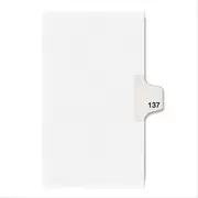 Avery Individual Legal Exhibit Dividers, Style, 137, Side Tab, 8-1/2" x 11", 25 Set/Pack (AVE-82353)