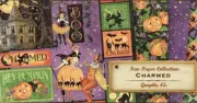 8 Sheets Graphic 45 - Charmed - 12x12 Paper Collection Set Halloween Scrapbook