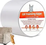 Proxima Direct Clear Double Sided Cat Scratch Deterrent Tape, 3 Inches x 30 Yards Anti-Scratch Training Furniture Protector, Couch Sticky Paws for Cats