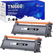 TN660 TN630 Toner Cartridge Replacement for Brother TN-660 TN 660 TN-630 High Yield Work with MFC-L2700DW L2720DW L2740DW HL-L2300D L2320D L2360DW L2380DW DCP-L2520DW L2540DW Printer(Black,2 Pack)