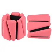 2Pcs Adjustable Wrist Ankle Weights 1Lb Each for Yoga Dance Aerobics Dark Pink