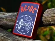 AC/DC Cannon Zippo Lighter - Angus Young - Bon Scott - FOR THOSE ABOUT TO ROCK