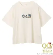 Fujiko Fujio 90th Anniversary T-Shirt L Cream White Embroidered Doraemon Kitere