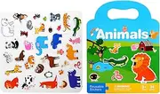 Reusable Sticker Book - Sticker Books for Children Ages 3-6 | Travel Activity Set for Children, Educational Toys for Early Learning and Fine Motor Skills
