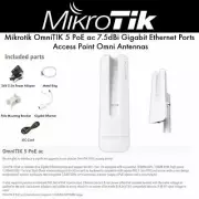 Mikrotik OmniTIK 5 PoE ac 7. 5dBi Gb Ethernet Ports Access Point Omni
