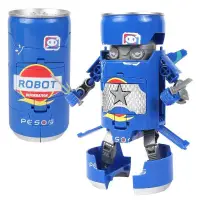在飛比找蝦皮購物優惠-新品#可樂戰士機器人 網紅變形汽水男孩益智兒童玩具送禮物新奇